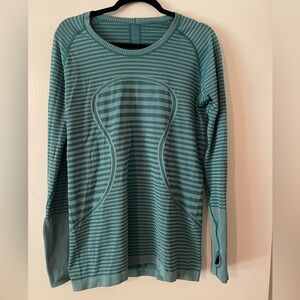 Lululemon striped long sleeve running top
